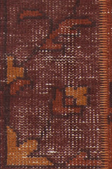 Chandra Fusion FUS-26305 Orange and rust and burgundy rug, texture close-up