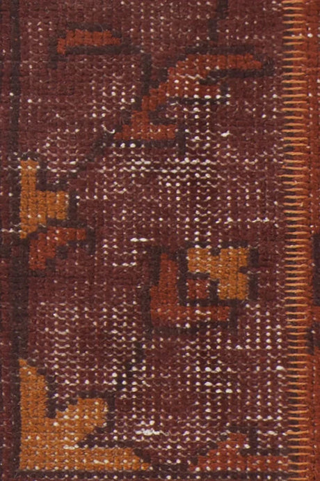 Chandra Fusion FUS-26305 Orange and rust and burgundy rug, texture close-up