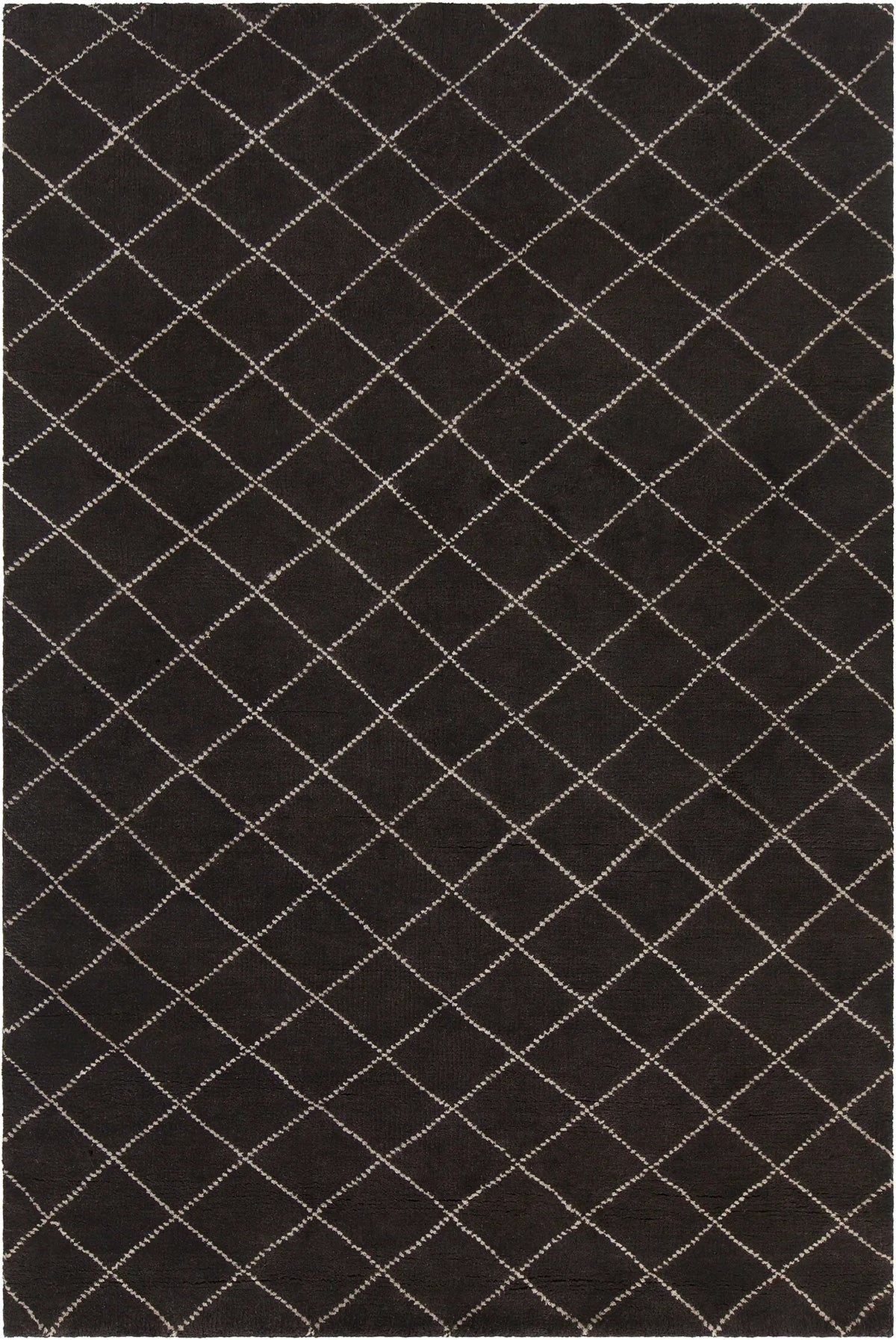 Chandra Gaia GAI-10900 Brown and White rug, flat view