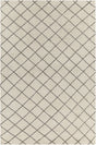 Chandra Gaia GAI-10901 White and Black rug, flat view