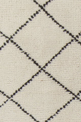 Chandra Gaia GAI-10901 White and Black rug, texture close-up
