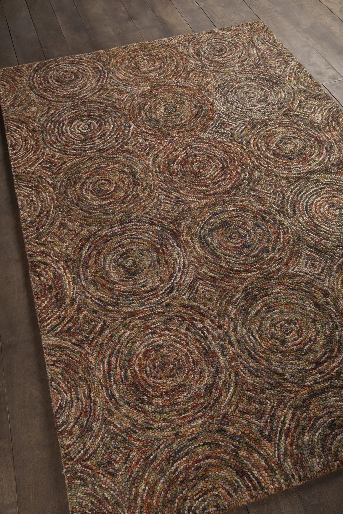 Chandra Galaxy GAL-30601 Multi rug, angled side view