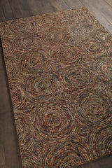 Chandra Galaxy GAL-30601 Multi rug, angled side view