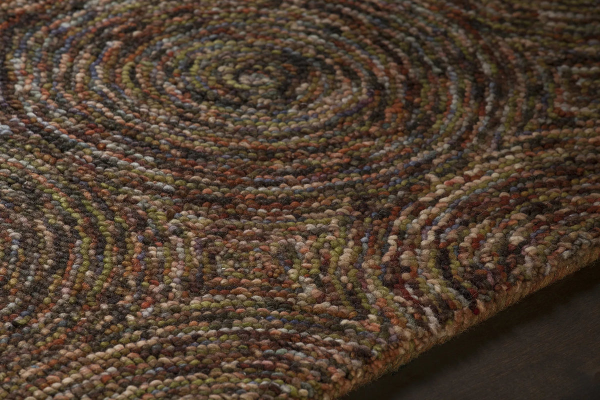 Chandra Galaxy GAL-30601 Multi rug, side detail view