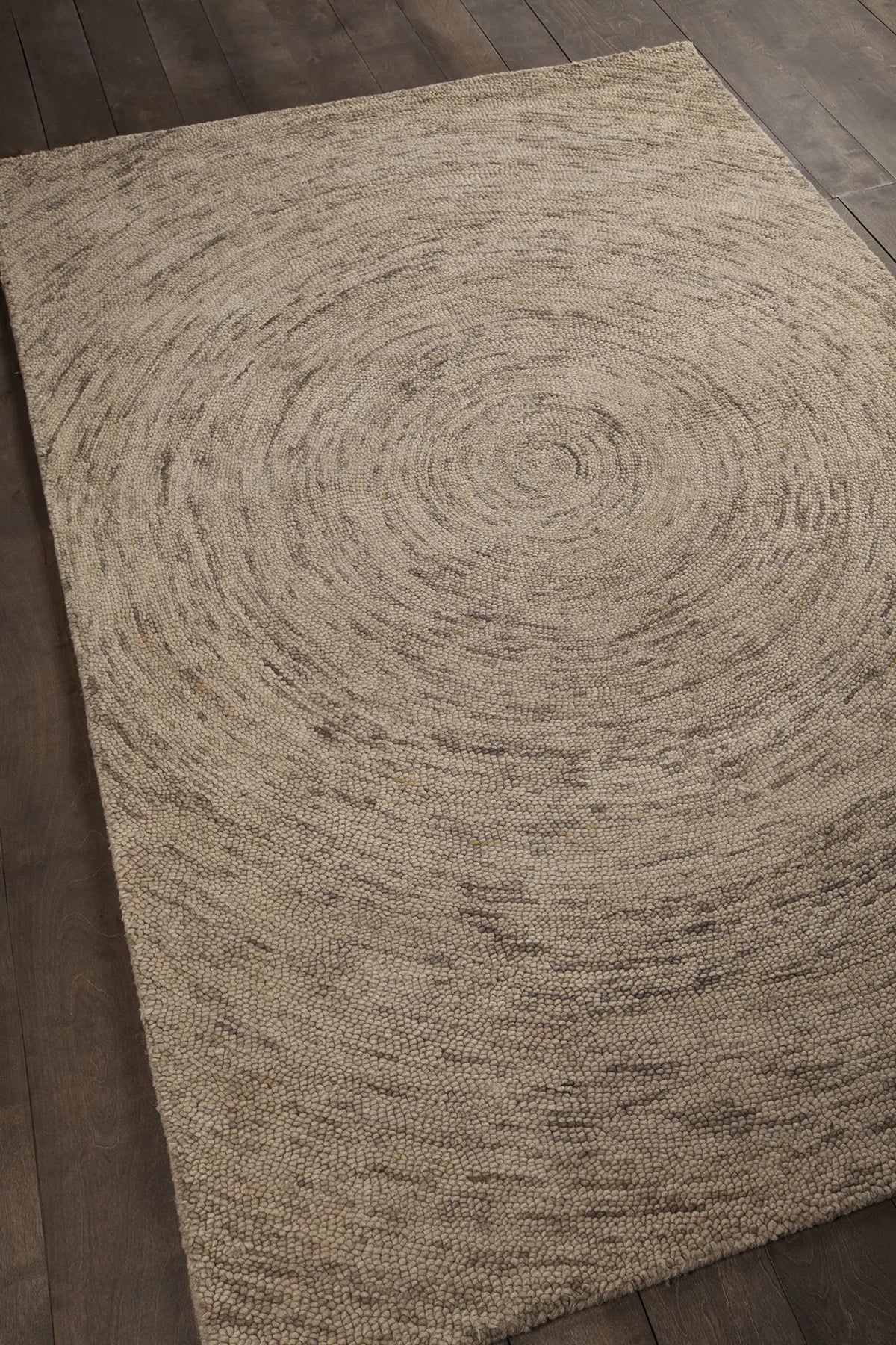 Chandra Galaxy GAL-30602 Beige and Taupe rug, angled side view