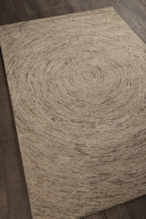 Chandra Galaxy GAL-30602 Beige and Taupe rug, angled side view