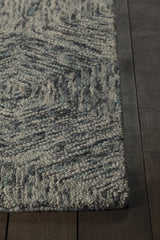 Chandra Galaxy GAL-30605 Blue and Ivory rug, corner detail