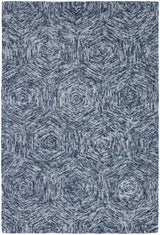 Chandra Galaxy GAL-30605 Blue and Ivory rug, flat view