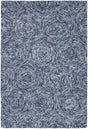 Chandra Galaxy GAL-30605 Blue and Ivory rug, flat view