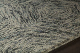 Chandra Galaxy GAL-30605 Blue and Ivory rug, side detail view