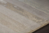 Chandra Gardenia GAR-30702 Beige and Taupe rug, side detail view