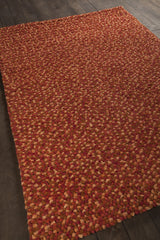Chandra Gems GEM-9600 Red and Maroon and Orange rug, angled side view