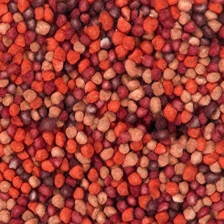 Chandra Gems GEM-9600 Red and Maroon and Orange rug, texture close-up