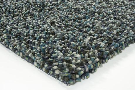 Chandra Gems GEM-9601 Grey and Blue rug, corner detail