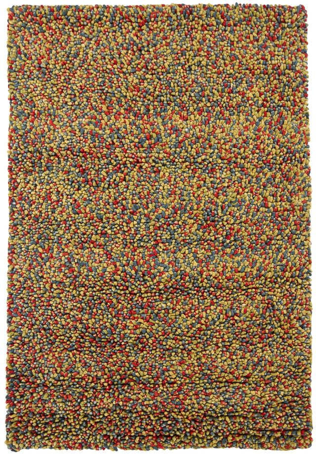 Chandra Gems GEM-9602 Green and Blue and Red rug, flat view