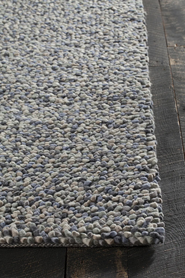 Chandra Gems GEM-9605 Grey Multi rug, corner detail