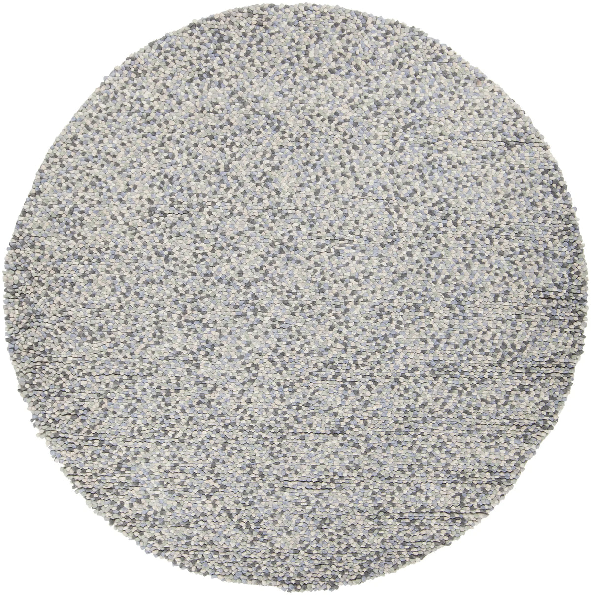 Chandra Gems GEM-9605 Grey Multi round rug, flat view