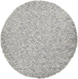 Chandra Gems GEM-9605 Grey Multi round rug, flat view
