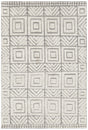 Chandra Genna GEN-45200 White and Grey rug, flat view