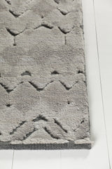 Chandra Genna GEN-45201 Grey rug, corner detail