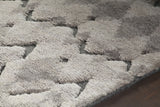 Chandra Genna GEN-45201 Grey rug, side detail view