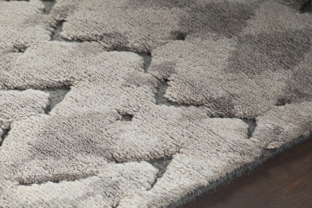 Chandra Genna GEN-45201 Grey rug, side detail view