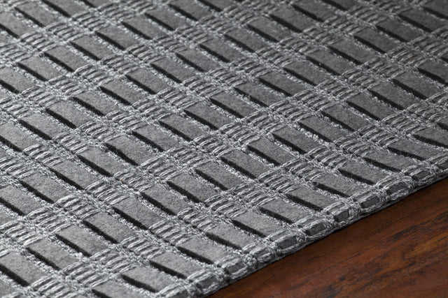 Chandra Gisela GIS-38902 Grey rug, side detail view