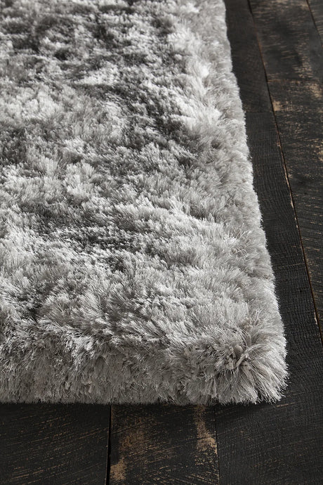 Chandra Giulia GIU-27800 Grey rug, corner detail