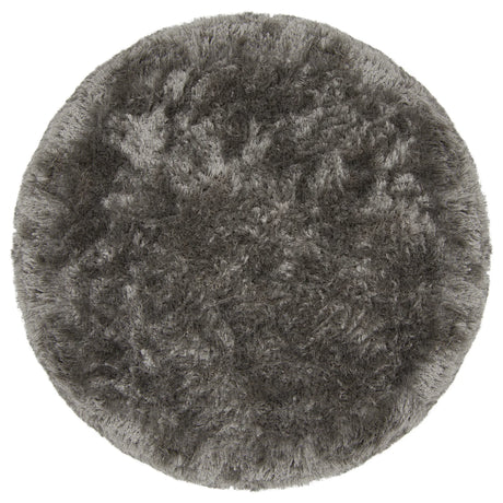 Chandra Giulia GIU-27800 Grey round rug, flat view