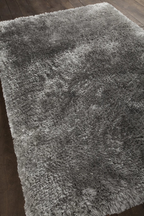 Chandra Giulia GIU-27800 Grey rug, angled side view