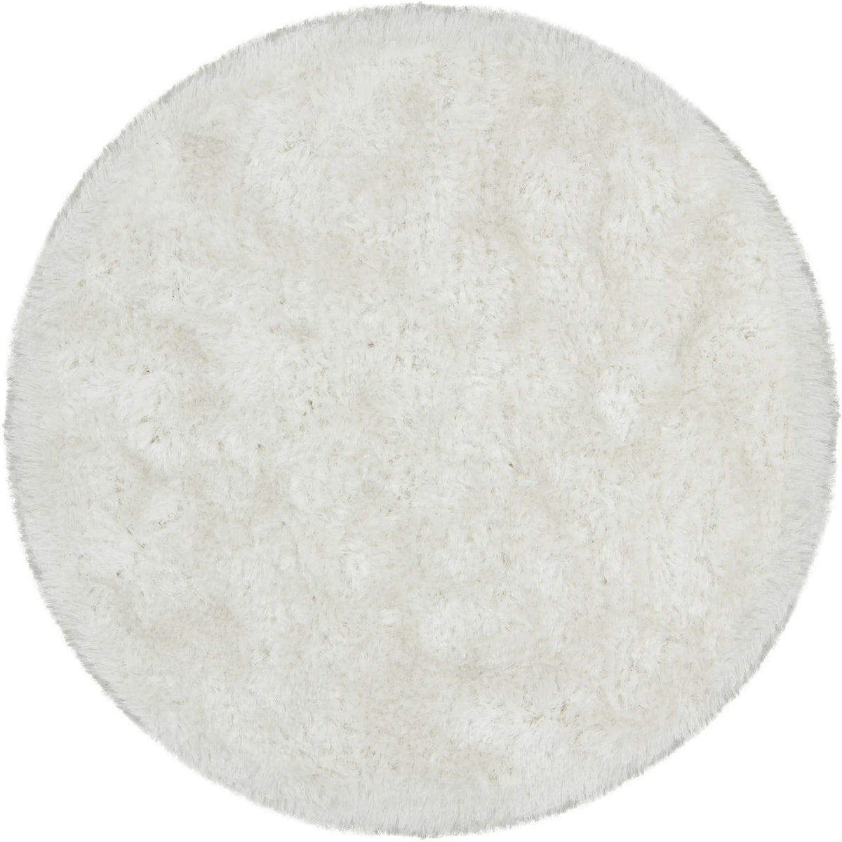 Chandra Giulia GIU-27802 Ivory round rug, flat view