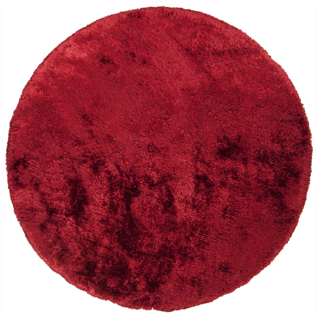 Chandra Giulia GIU-27807 Red round rug, flat view