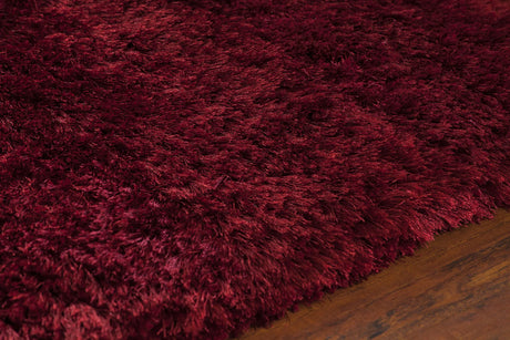 Chandra Giulia GIU-27807 Red rug, side detail view