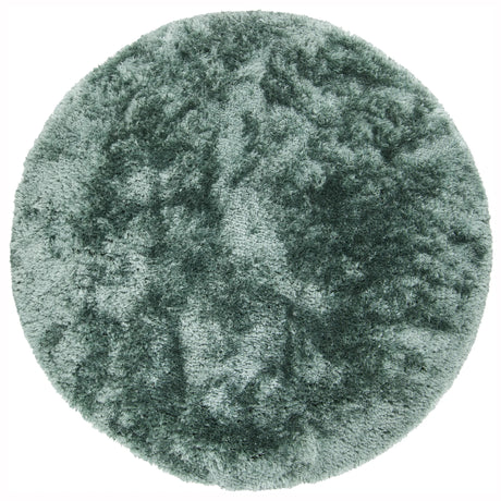 Chandra Giulia GIU-27808 Aqua Blue round rug, flat view
