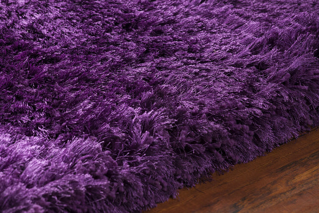 Chandra Giulia GIU-27810 Purple rug, side detail view