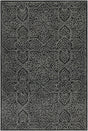 Chandra Hailee HAI-49600 Black and White rug, flat view