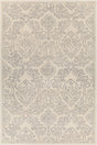 Chandra Hailee HAI-49601 Ivory and Grey rug, flat view