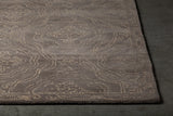 Chandra Hailee HAI-49602 Grey and Gold rug, corner detail