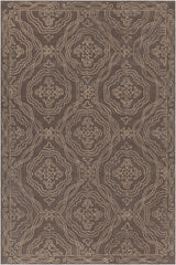 Chandra Hailee HAI-49602 Grey and Gold rug, flat view