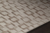 Chandra Hallie HAL-45000 Beige rug, side detail view