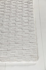Chandra Hallie HAL-45002 White rug, corner detail