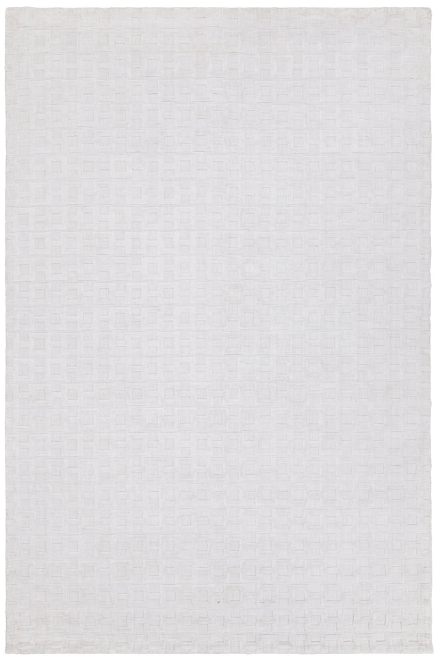 Chandra Hallie HAL-45002 White rug, flat view