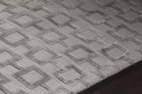 Chandra Hallie HAL-45003 Silver rug, side detail view
