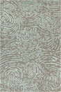Chandra Hester HES-49700 Grey and Blue rug, flat view