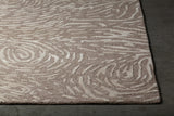 Chandra Hester HES-49701 Brown and Tan rug, corner detail