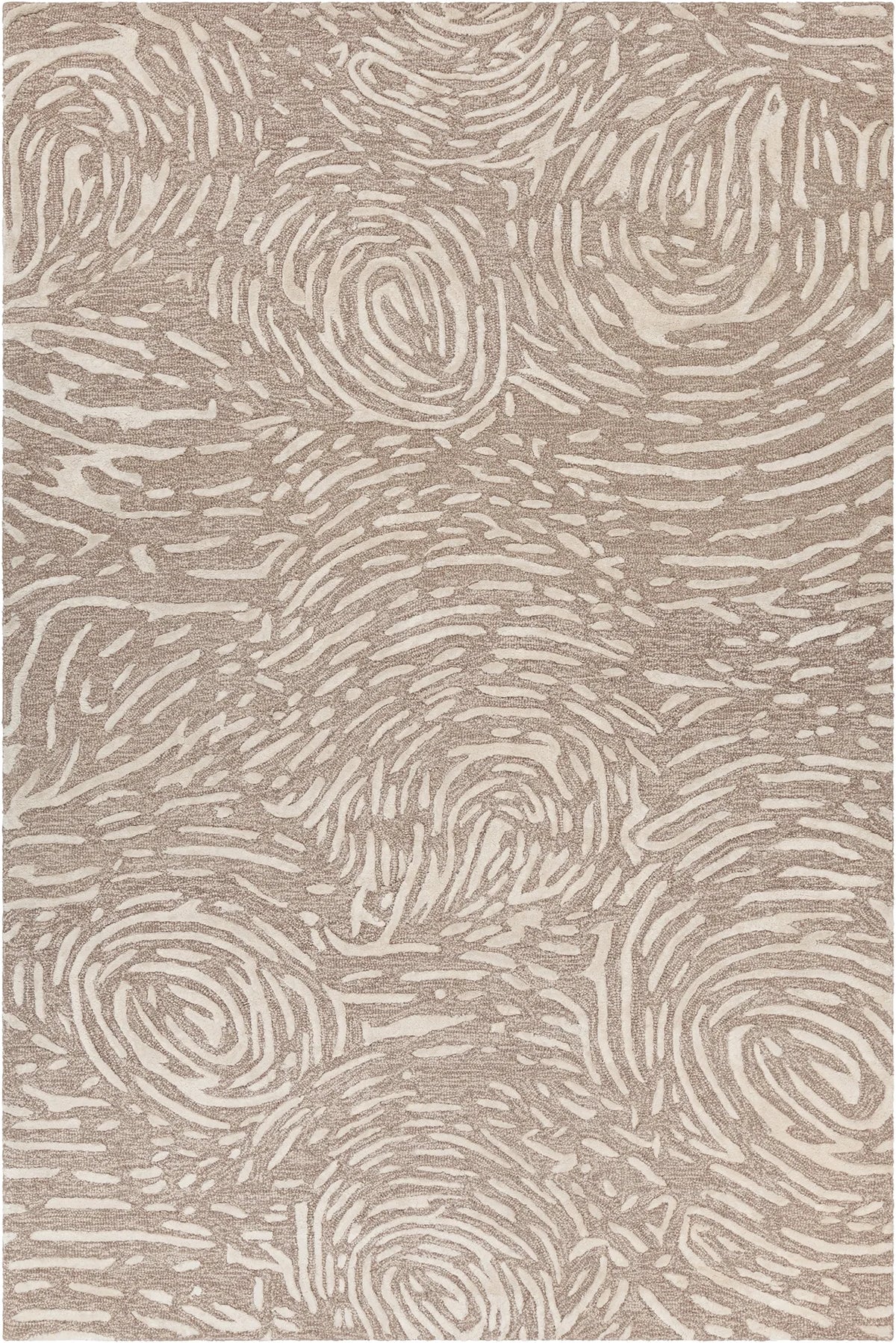 Chandra Hester HES-49701 Brown and Tan rug, flat view