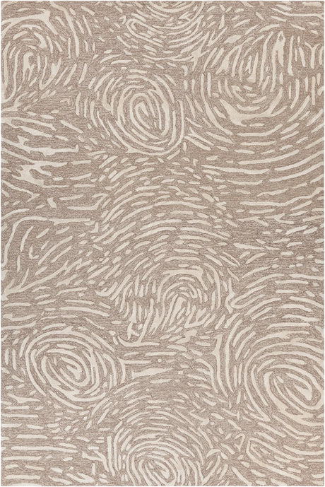 Chandra Hester HES-49701 Brown and Tan rug, flat view