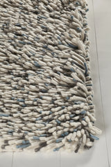 Chandra Imogen IMO-44401 Blue and White and Grey rug, corner detail