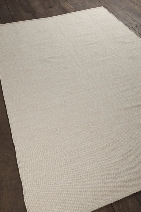 Chandra India IND-10 Ivory rug, angled side view