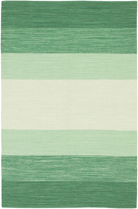 Chandra India IND-5 Green and Cream rug, flat view